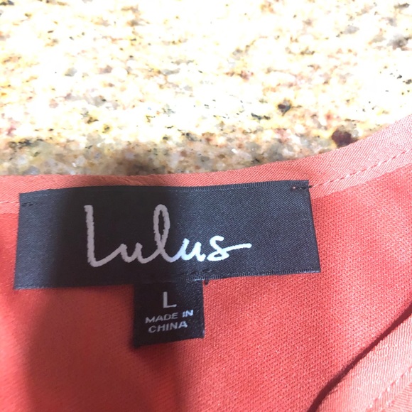 Lulus orange and white dress - Picture 2 of 3